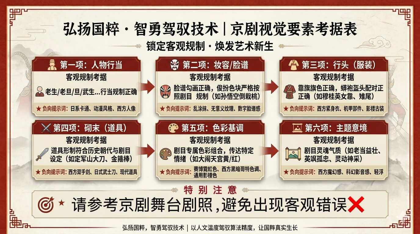 京剧视觉要素提示词设计框架