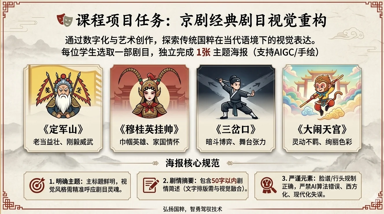京剧经典剧目视觉重构课程任务